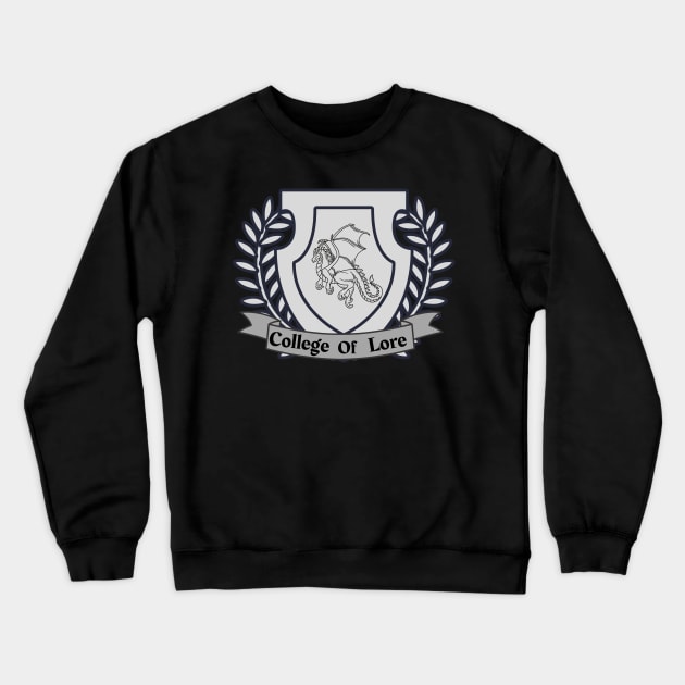 Bard Class College Of Lore Crewneck Sweatshirt by DungeonDesigns